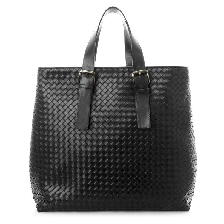 Bottega Veneta intrecciato leather tote bag 399835 black